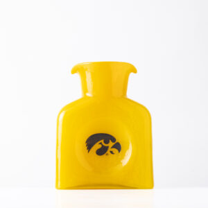 Collegiate 384 Water Bottle: University of Iowa, Tiger Hawk - Canary