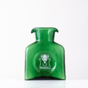 Collegiate 384 Water Bottle: Marshall University, Marco Mascot - Clover