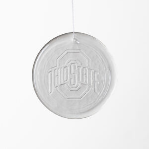 Collegiate 4" Suncatcher: The Ohio State University, Buckeyes Logo - Crystal