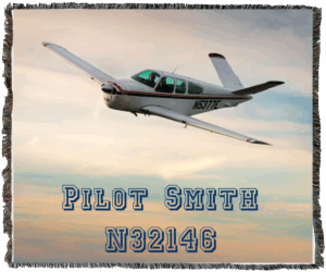 Personalized Pilot & Aircraft Owner Blanket (Copy)