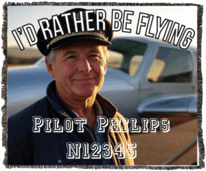 Personalized Pilot & Aircraft Owner Blanket